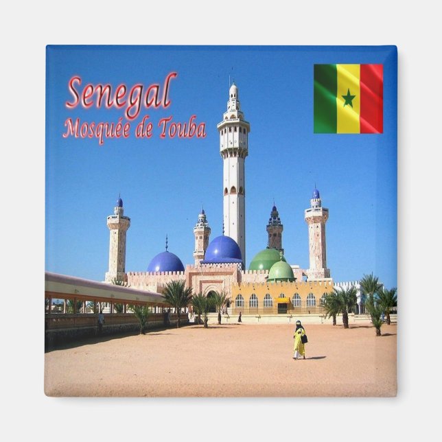 zSN012 SENEGA, Touba Moschee, Afrika, Fridge Magnet (Framsidan)
