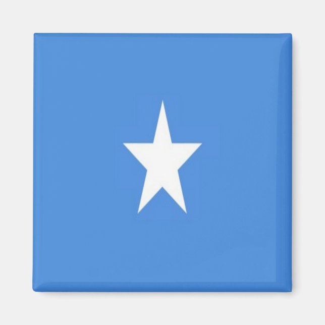zSO001 SOMALIA, Flagga, Afrika, Fridge Magnet (Framsidan)