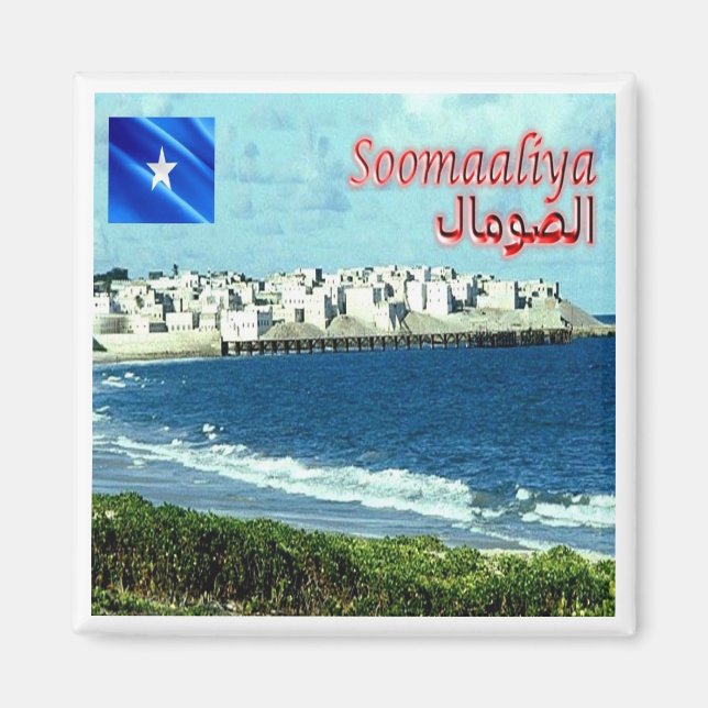 zSO003 SOMALIA, Barawe, Afrika, Fridge Magnet (Framsidan)