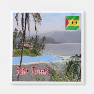 zST003 SAO TOME', Panorama, Afrika, Fridge Magnet