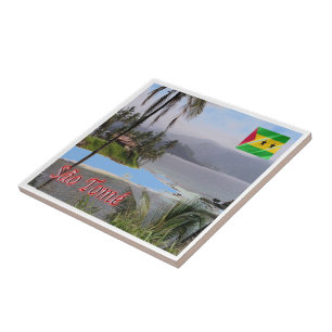 zST003 SAO TOME', Panorama, Afrika, Kakelplatta