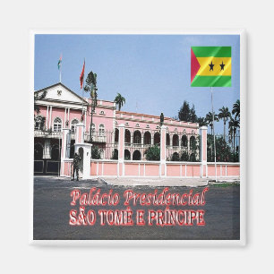 zST006 SAO TOME'The Presidential Palace, Fridge Magnet