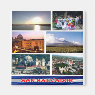 zSV003 EL SALVADOR, Mosaic, Amerika, Fridge Magnet