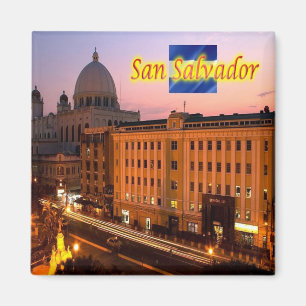 zSV006 SAN SALVADOR, Historical Center, Fridge Magnet