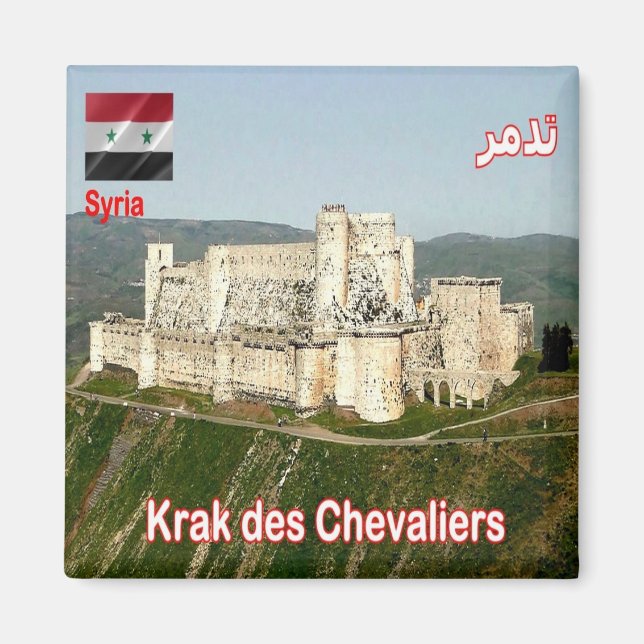 zSY010 panorama KRAK DES CHEVALIERS, Syrien, Fridg Magnet (Framsidan)