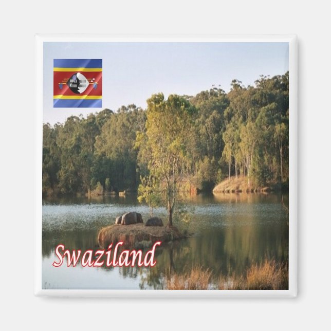 zSZ007 SWAZILAND, Mlilwane Reserve, Afrika, Fridge Magnet (Framsidan)