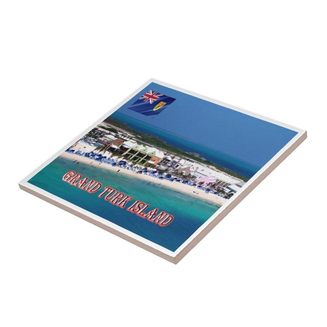 zTC005 GRAND TURK ISLAND, Turks och Caicos, Kakelplatta (Sidan)