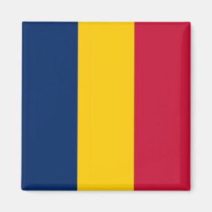 zTD001 CHAD, Flagga, Afrika, Fridge Magnet