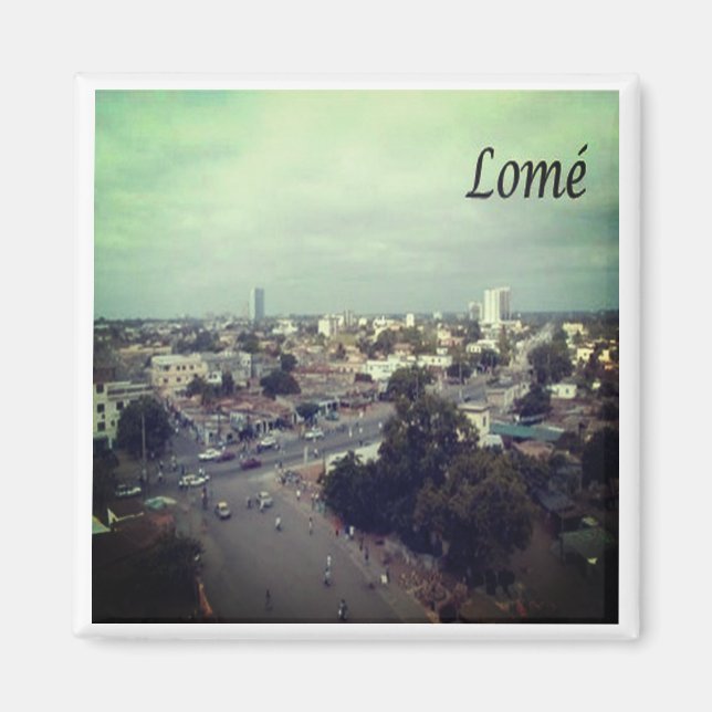 zTG005 LOME'Togo, Afrika, Fridge Magnet (Framsidan)