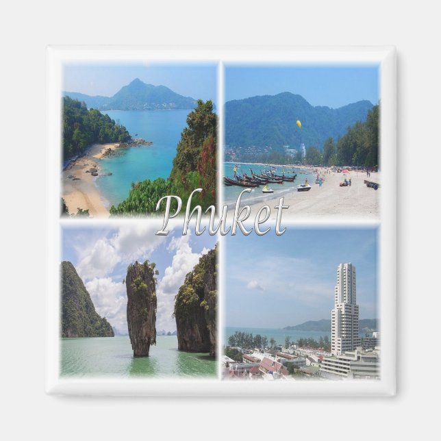 zTH004 PHUKET, Thailand, Asien, Fridge Magnet (Framsidan)