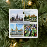 zTH009 collage of BANGKOK, Thailand, Asien, Julgransprydnad Keramik<br><div class="desc">Här hittar du semesterens souvenir. Denna kategori innehåller keramiska prydnadsföremål av många platser i Asien. (zTH009 collage of BANGKOK, Thailand, Asien, Ceramic Ornament). Fantastiska vänner och släktingar med de unika souvenirerna från ditt underbara resa. Prova oss. #LeoPepeDesign - wat arun chao phraya River, grand palace flytande market, asia rike of...</div>