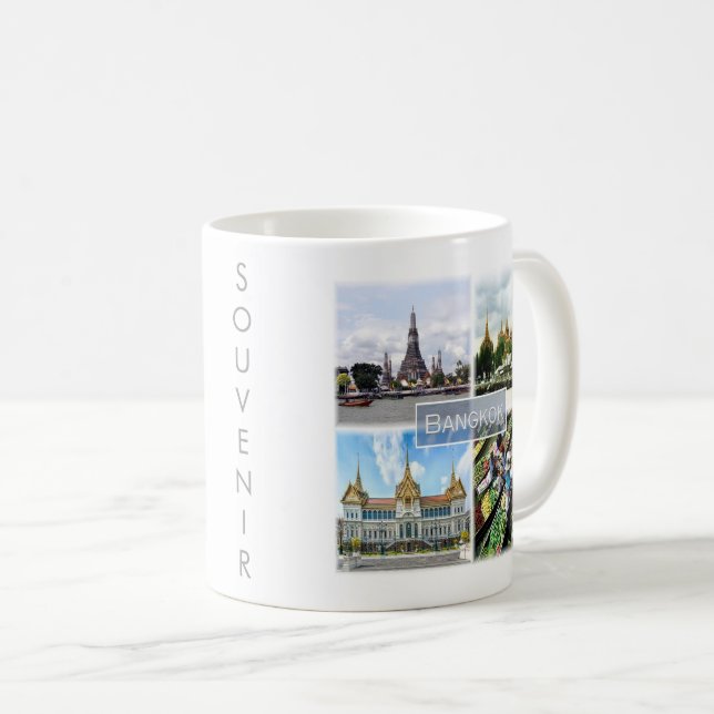 zTH009 collage of BANGKOK, Thailand, Asien, Kaffemugg (Framsida höger)