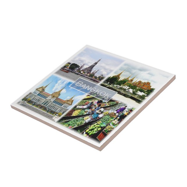 zTH009 collage of BANGKOK, Thailand, Asien, Kakelplatta (Sidan)
