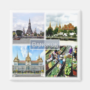 zTH009 kollage of BANGKOK, Thailand, Asien, Fridge Magnet