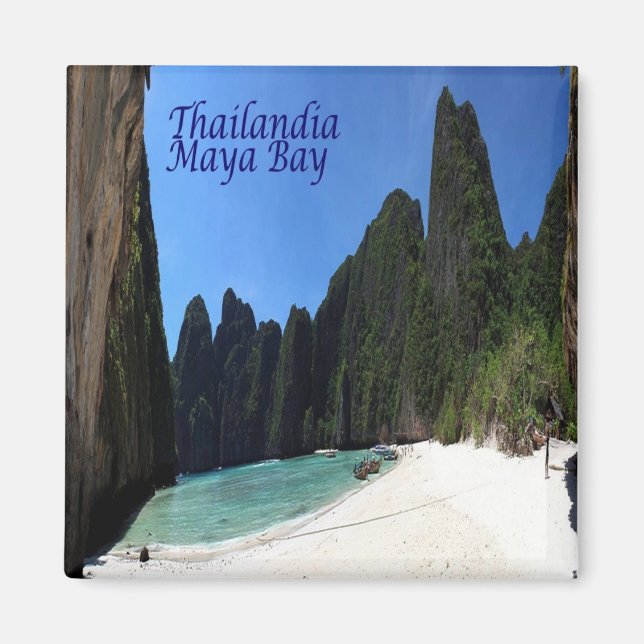 zTH014 MAYA BAY KRABI, Thailand, Asien, Fridge Magnet (Framsidan)