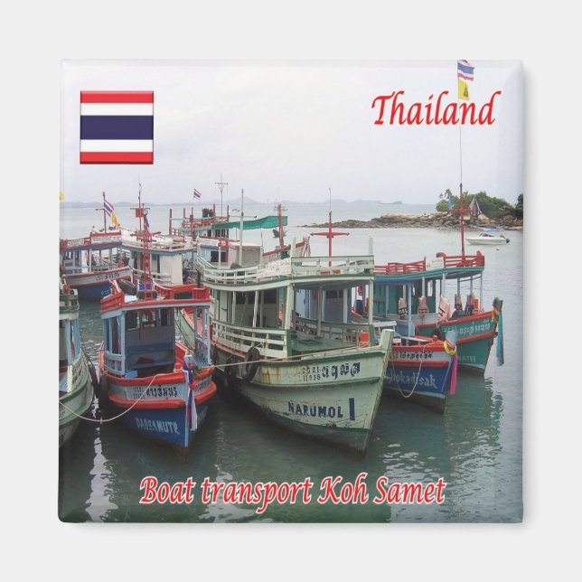 zTH015 KO SAMET nära RAYONG, Thailand, Fridge Magnet (Framsidan)
