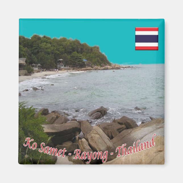 zTH021 KO SAMET nära Rayon, Thailand, Asien, Fridg Magnet (Framsidan)