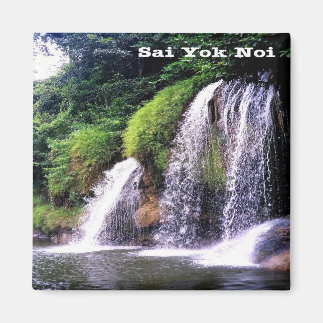 zTH025 vattenfall för SAI YOK NOI, Thailand, Fridg Magnet (Framsidan)