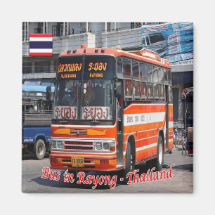 zTH027 BUSS i RAYONG, Thailand, Asien, Fridge Magnet