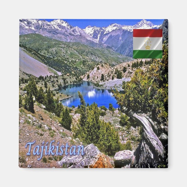 zTJ005 FANN MOUNTAINS, Tadzjikistan, Asien, Fridge Magnet (Framsidan)