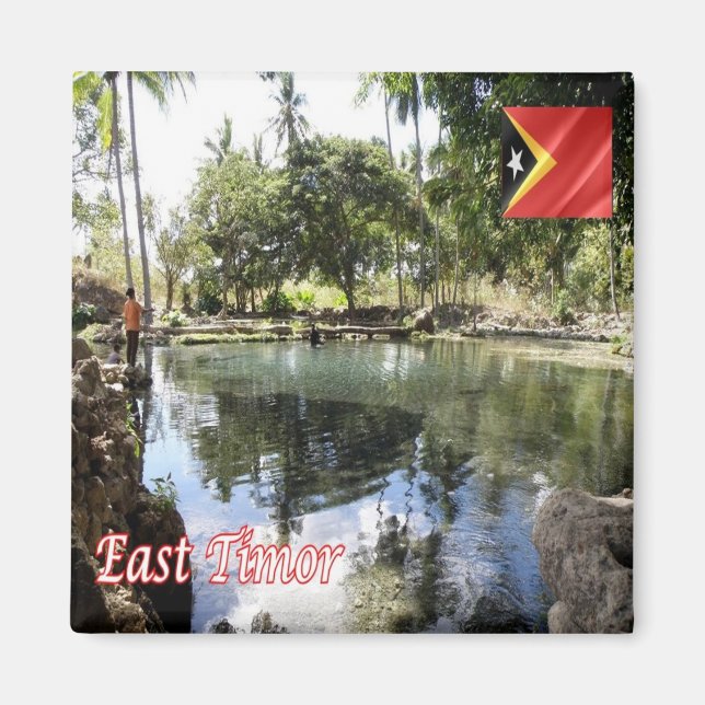 zTL005 panorama över ÖSTER TIMOR, Asien, Fridge Magnet (Framsidan)