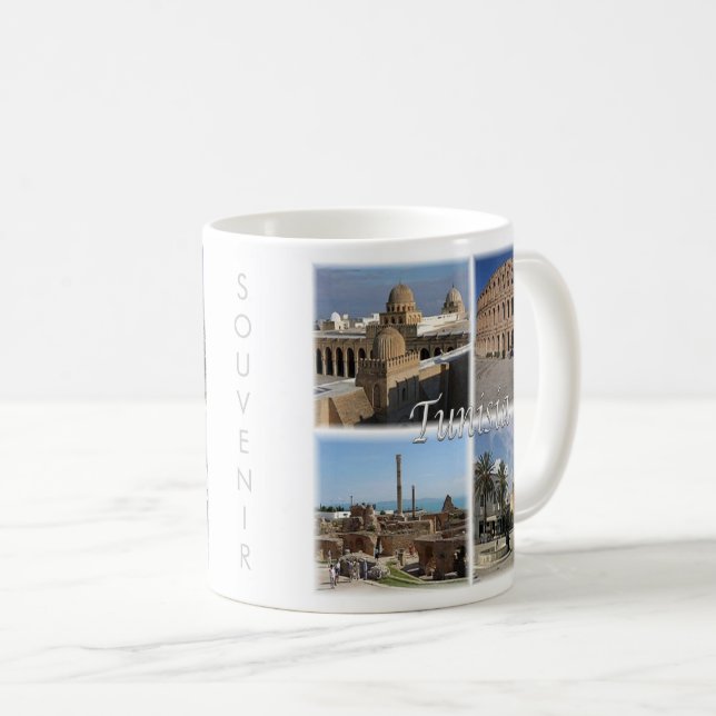 zTN018 TUNISIA, Mosaic, Afrika Kaffemugg (Framsida höger)