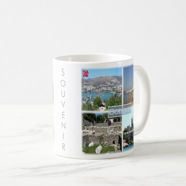 zTR005 BODRUM, Turkiet, Europa Kaffemugg (Framsida höger)