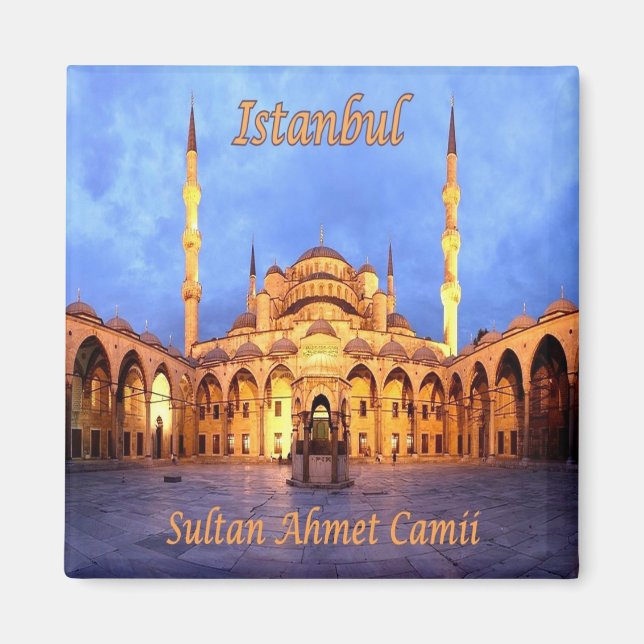 zTR010 ISTANBUL SULTANAHMET CAMII, Turkiet, Fridge Magnet (Framsidan)