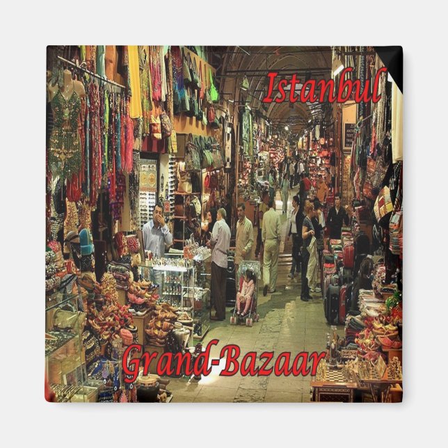 zTR014 ISTANBUL GRAND BAZAAR, Turkiet, Fridge Magnet (Framsidan)