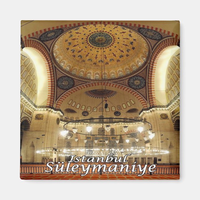 zTR017 BASILICA SULEIMAN, Istanbul, Turkiet, Fridg Magnet (Framsidan)