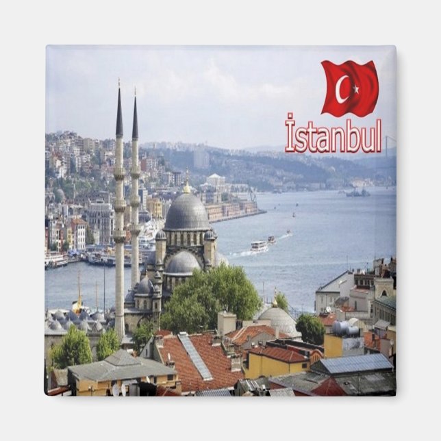 zTR020 ISTANBUL panorama, Turkiet, Europa, Fridge Magnet (Framsidan)