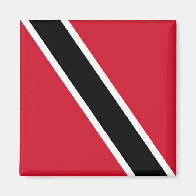 zTT001 TRINIDAD och TOBAGO, Flagga, Amerika, Fridg Magnet (Framsidan)
