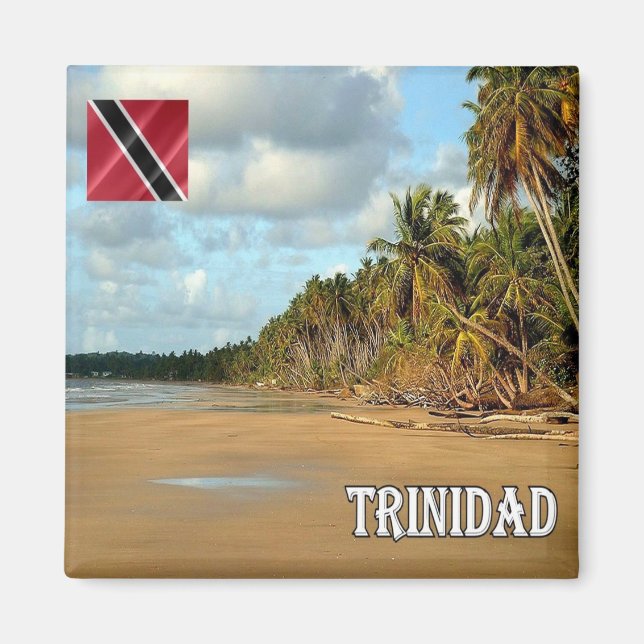 zTT009 TRINIDAD, Mayaro Beach, Fridge Magnet (Framsidan)