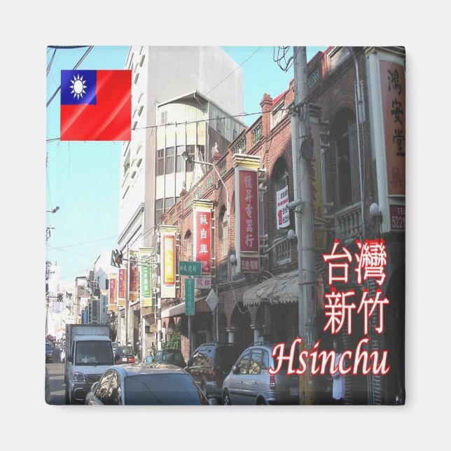 zTW004 HSINCHU, Taiwan Formosa, Fridge Magnet (Framsidan)