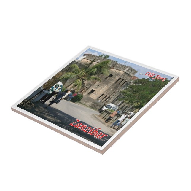 zTZ009 ZANZIBAR, Gamla Fort, Tanzania, Afrika Kakelplatta (Sidan)