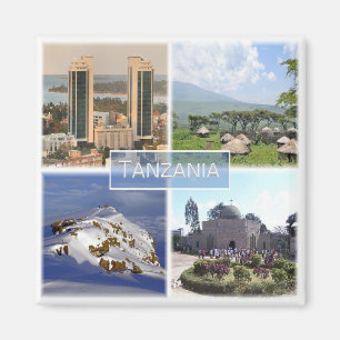 zTZ016 TANZANIA, Mosaic, Afrika, Fridge Magnet