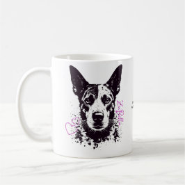 ZuBella Blue Heeler-Hundälskare Kaffemugg