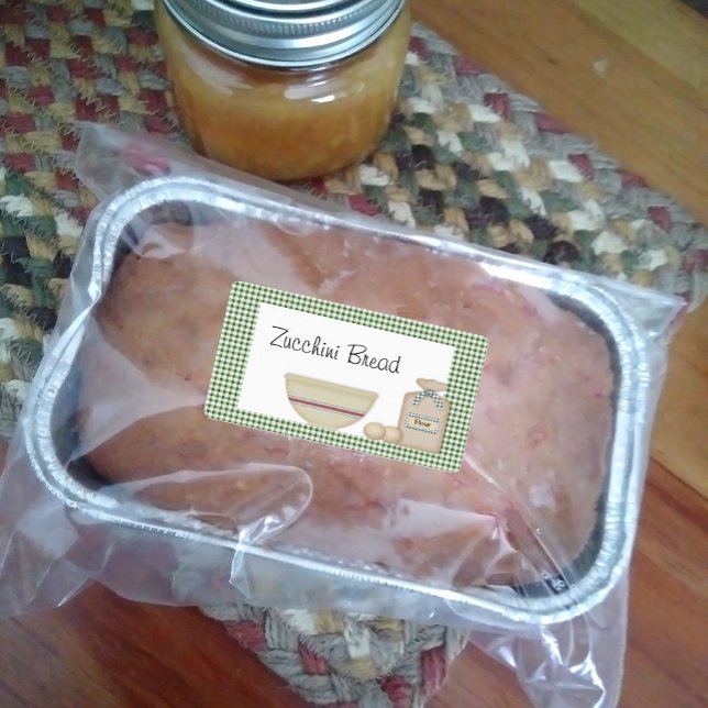 Zucchini Bread Label Fraktsedel (Skapare uppladdad)
