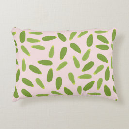 Zucchini Courgette Summer Squash Mönster Prydnadskudde