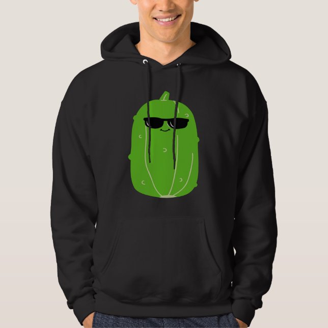 Zucchini Dad King Vegetable Fathers' Day Gardener Hoodie (Framsida)