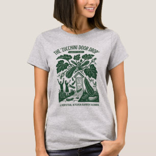 Zucchini Dörrdroppe August Panik Rolig Trädgårdssk T Shirt