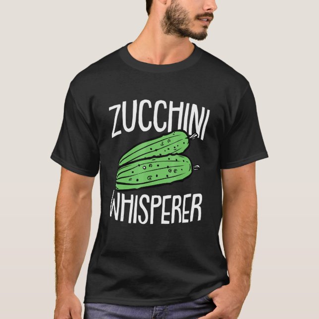 Zucchini Fathers Day Gardening Vegetarian Dad Papa T Shirt (Framsida)