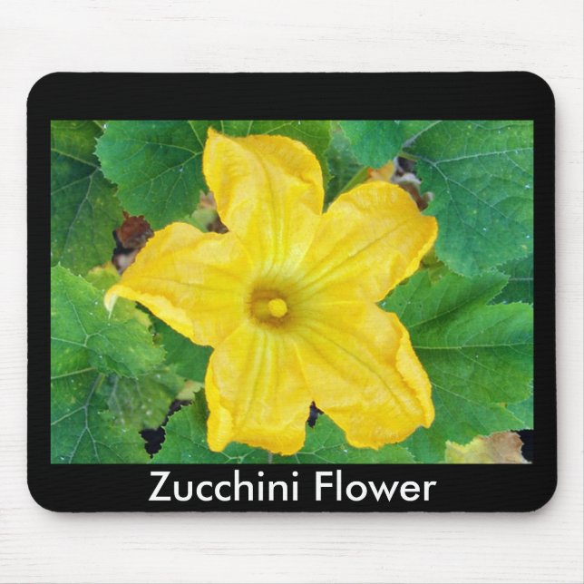 Zucchini Flower Mousepad Musmatta (Framsidan)