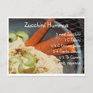 Zucchini Hummus Vykort