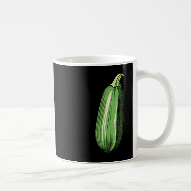 Zucchini Lazy Easy Funny Matching Halloween Costum Kaffemugg (Höger)