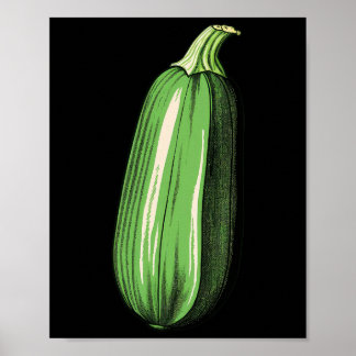 Zucchini Lazy Easy Funny Matching Halloween Costum Poster