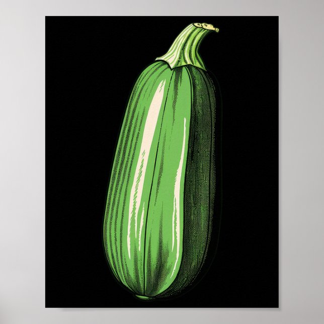 Zucchini Lazy Easy Funny Matching Halloween Costum Poster (Framsidan)