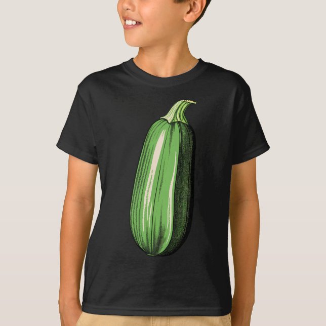 Zucchini Lazy Easy Funny Matching Halloween Costum T Shirt (Framsida)