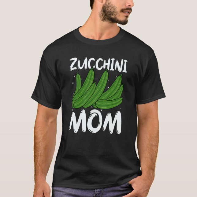 Zucchini Mom Vegetable Mothers' Day Gardener T Shirt (Framsida)