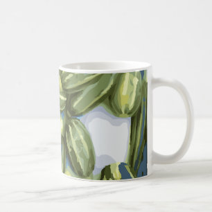 Zucchini- och vintersquashskörd kaffemugg